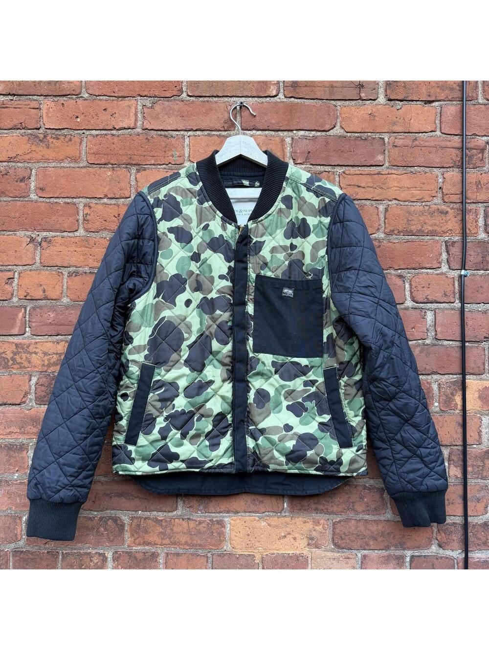 Ralph Lauren denim & supply camo quilted bomber jacket M